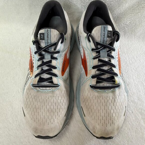 Brooks Adrenaline GTS 21 Running Shoes White/Orange Women's Size 9 Lightweight - Picture 3 of 8